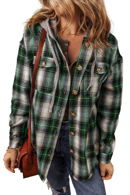 Veste de surchemise boutonnée | Capuchée | Pour FEMMES