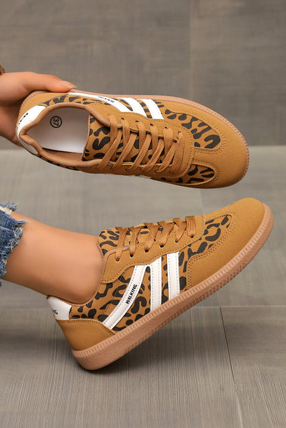 "Khadidiatou" leopard print low-top sneakers