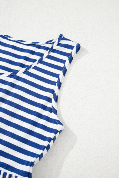 Robe courte "Juliette" | Bleu, Noir, Rose | Sans manches