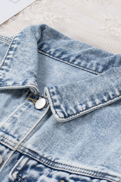 Denim Jacket | Buttoned | For WOMEN