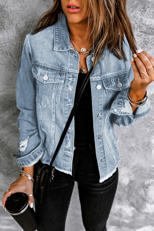 Veste en jean | Boutonnée | Pour FEMMES