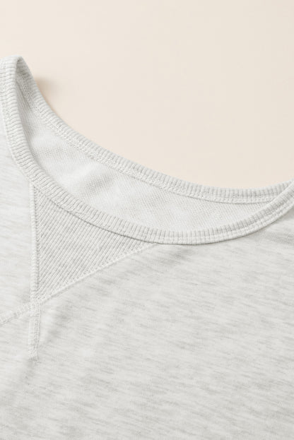 Robe courte en pull | À manches longues