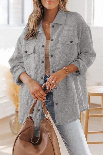 Button-down overshirt jacket | For WOMEN