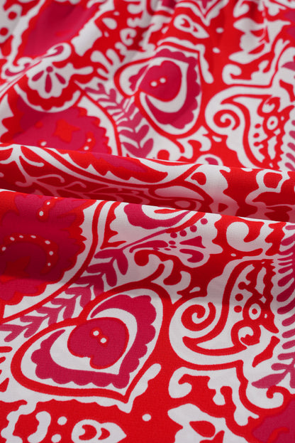 Robe longue "Marta" | Manches courtes | À fente