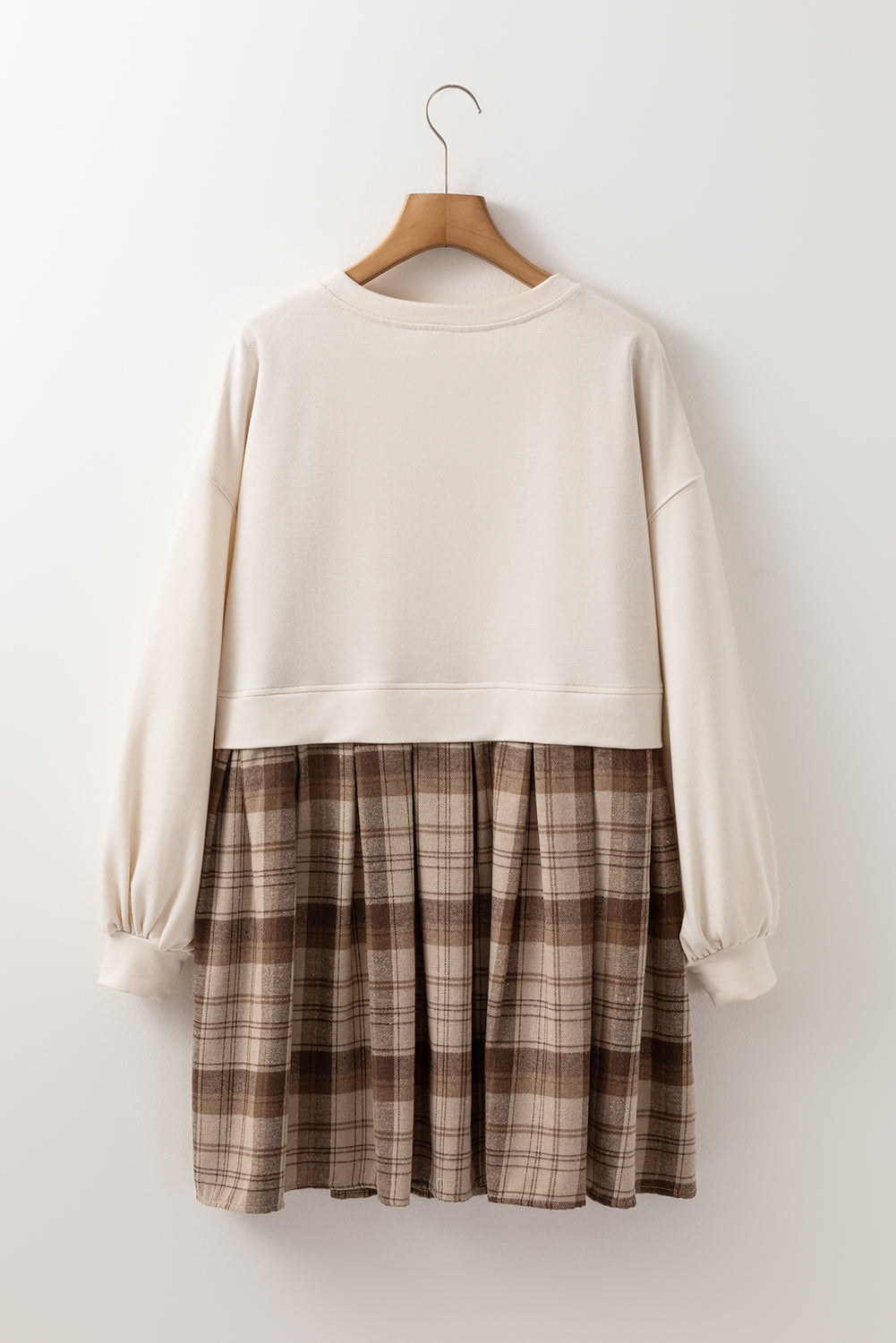 Robe courte en pull | Manches longues