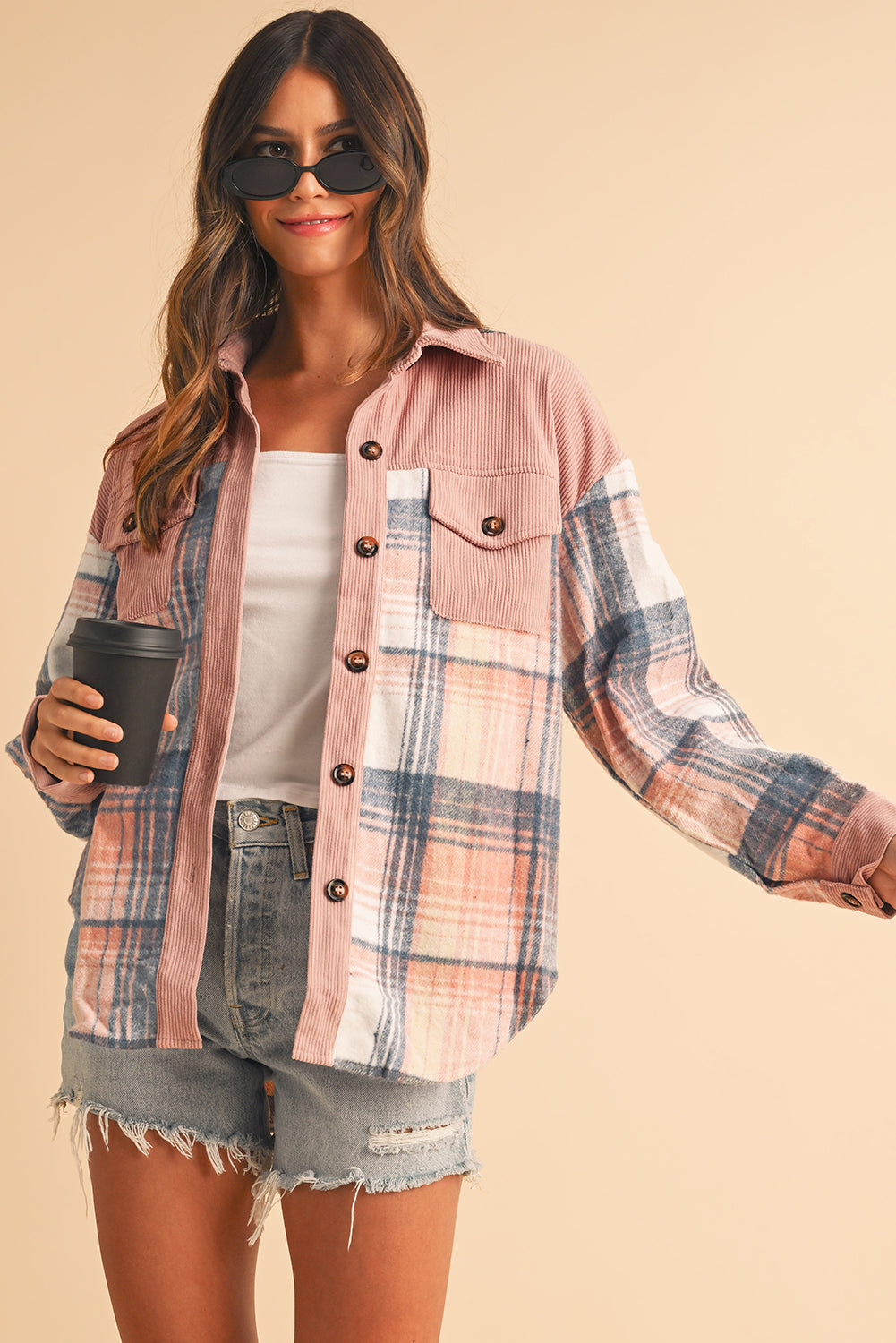 Veste de surchemise boutonnée | Pour FEMMES